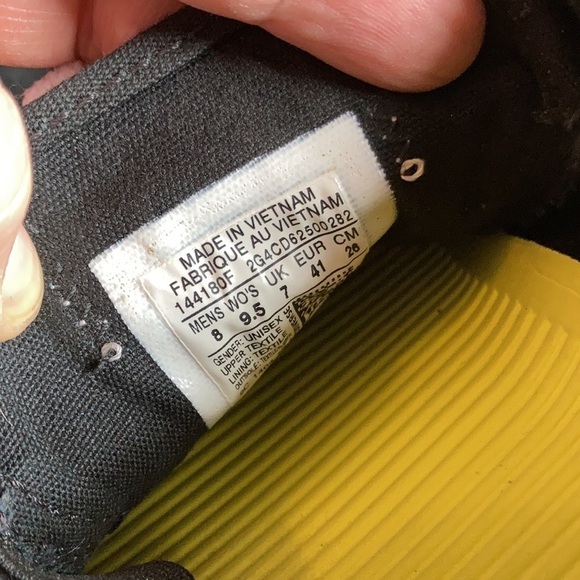 Converse all star sneakers black and white unisex size 8 9.5 - Picture 4 of 6